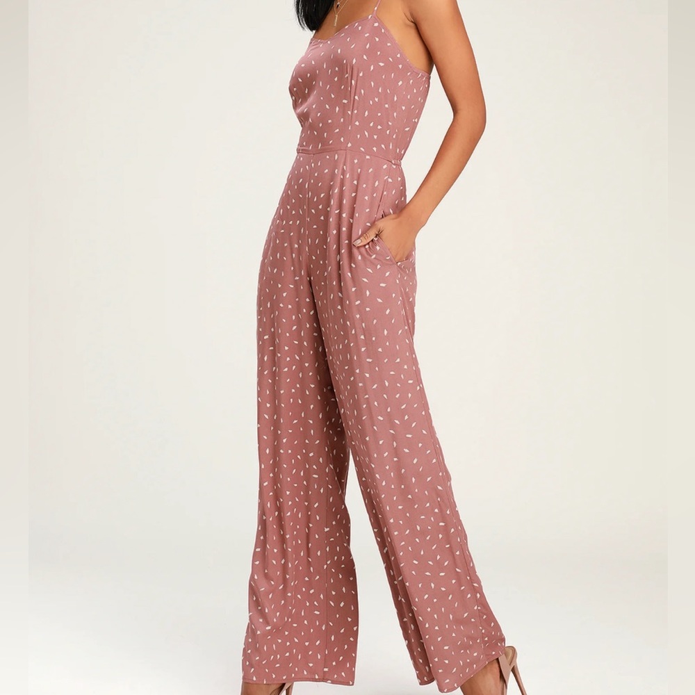 Pink Wide Leg Jumpsuit
